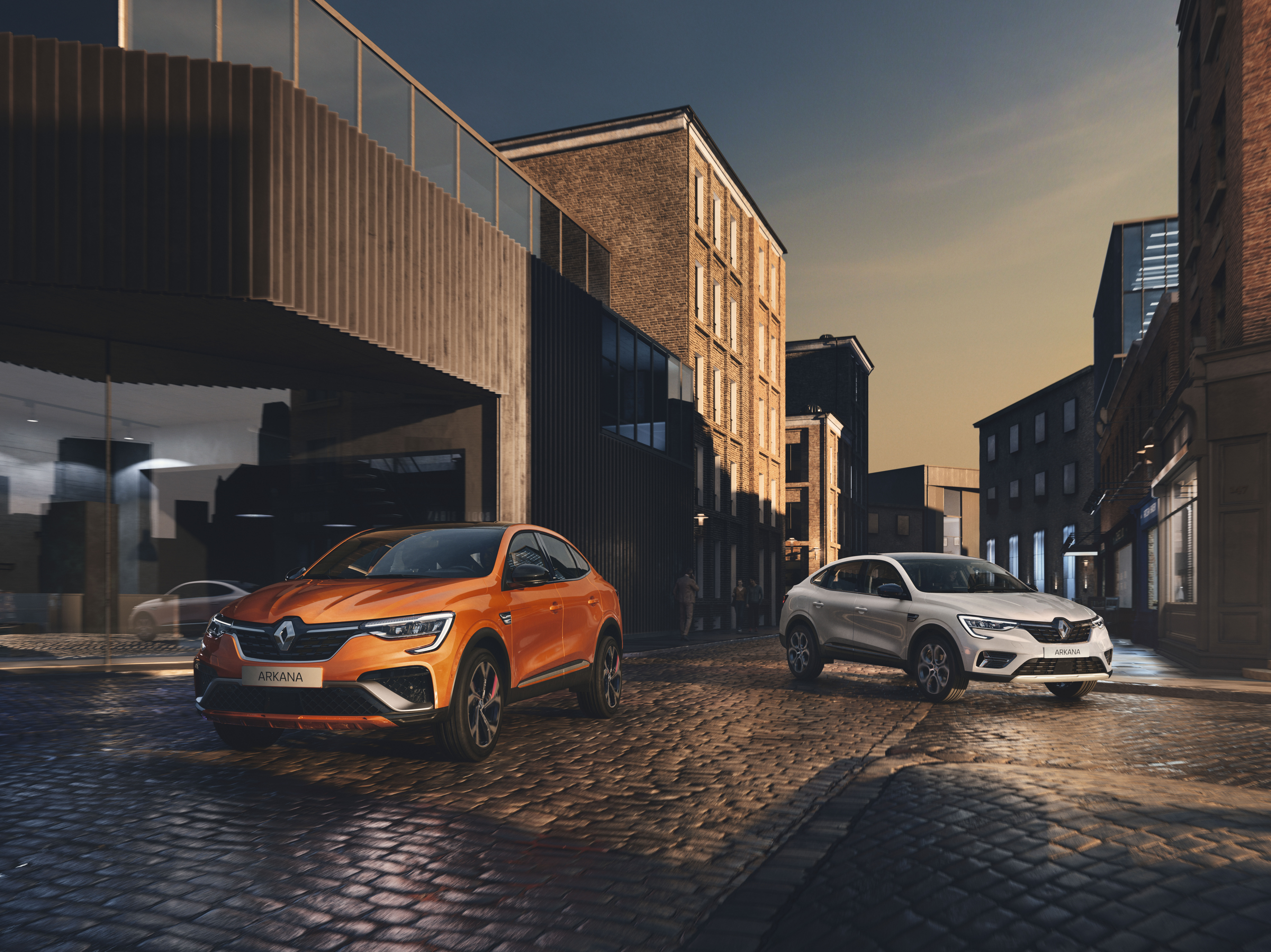 Renault Arkana valge oranž auto esiosa
