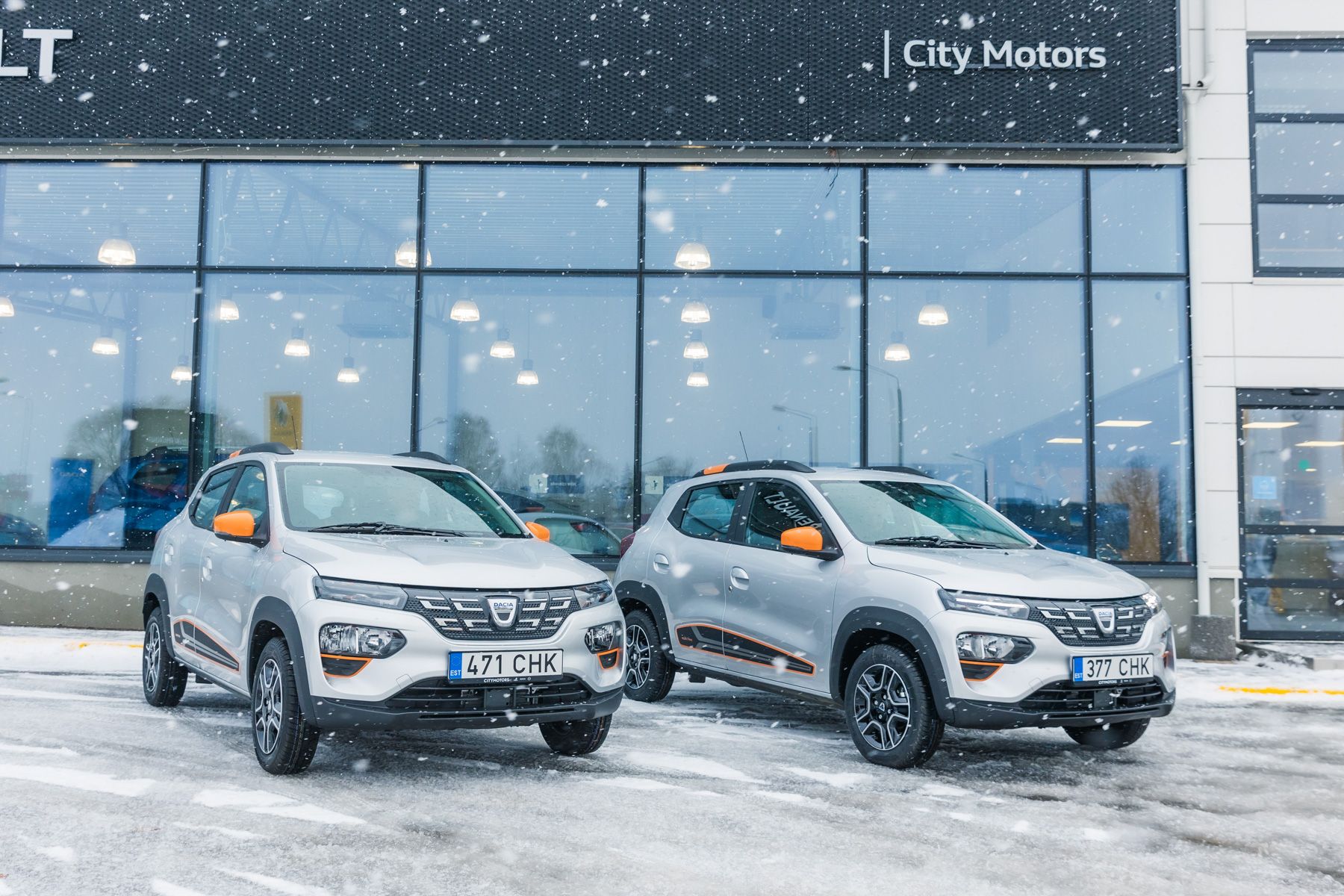 Täiselektrilised Dacia Spring elektriautod Võru Linnavalitusele City Motors