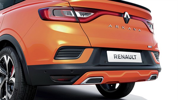 Uus kupee-linnamaastur Renault Arkana oranz 360 kraadi kaamera