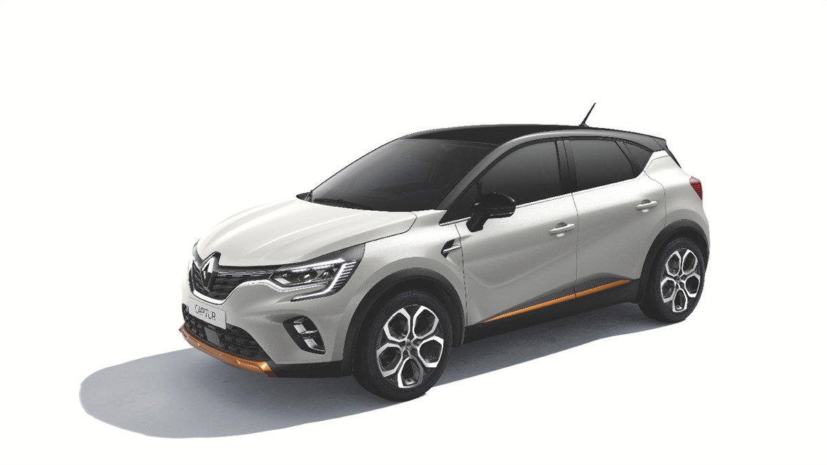 Renault Captur valge kere väliskujundus